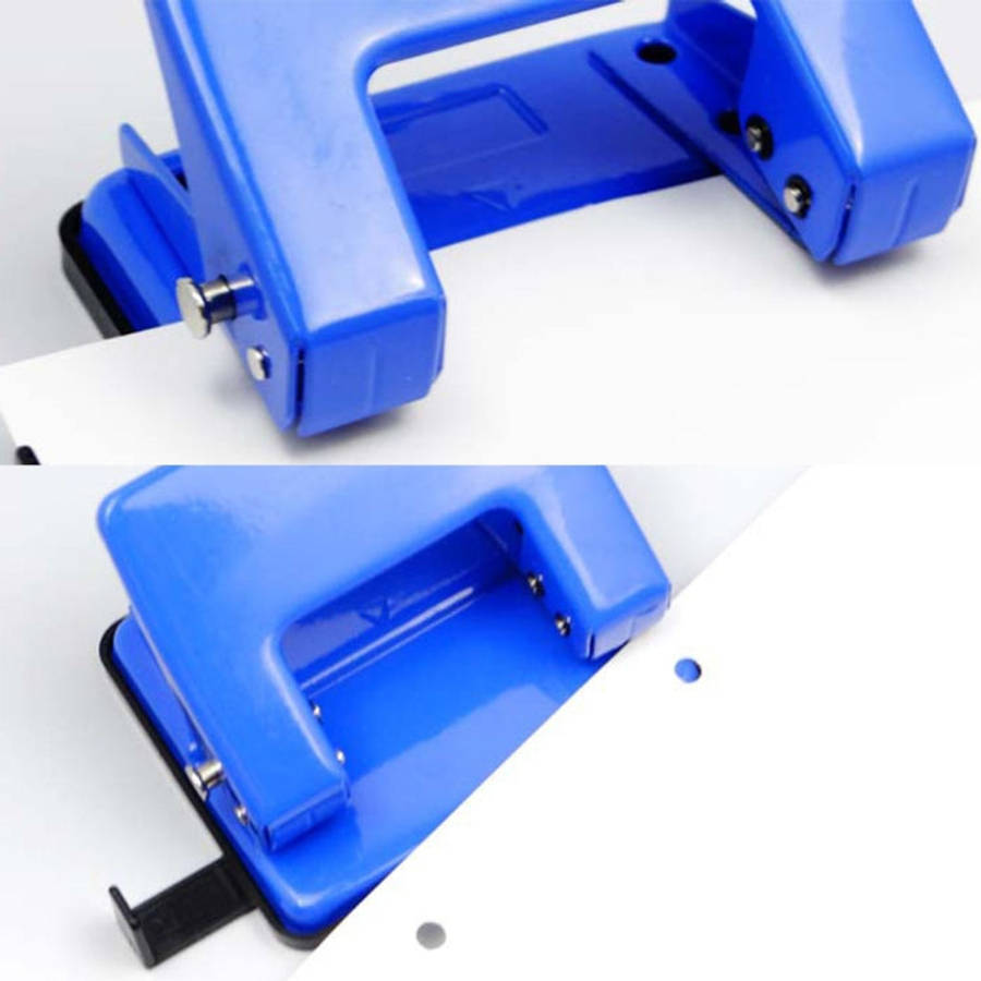 Fashion Portable Mini Office School Double Hole Punching Machine Manual Drilling