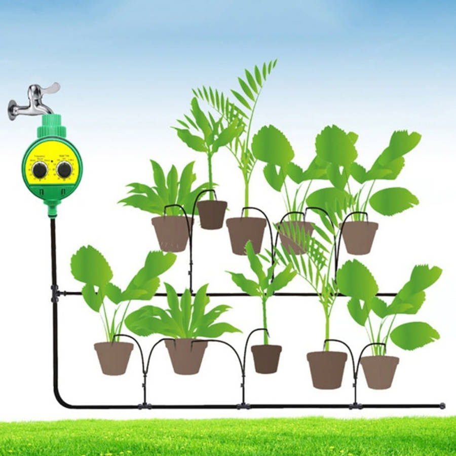 Garden Electronic Water Timer  Digital Solenoid Valve Intelligent Irrigation Sprinkler Controller...