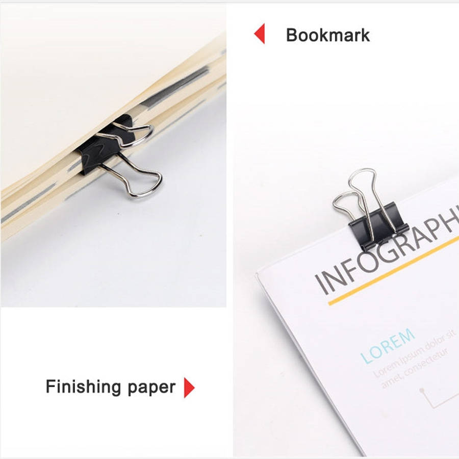 20PCS 51mm Black Metal Clip Notes Letter Paper Clip Office Bind, 20PCS / 51mm