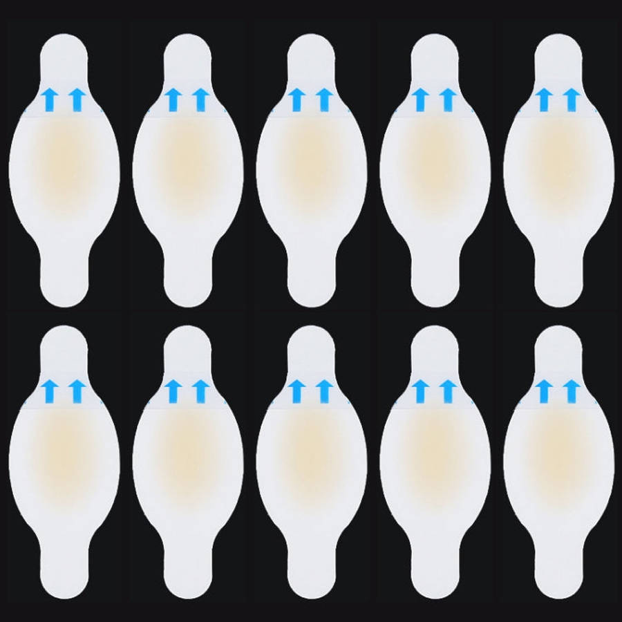 10 PCS Foot Care Skin Hydrogel Analgesic Plaster Blisters Slip Heel Protector Size: 28x69cm, Size...