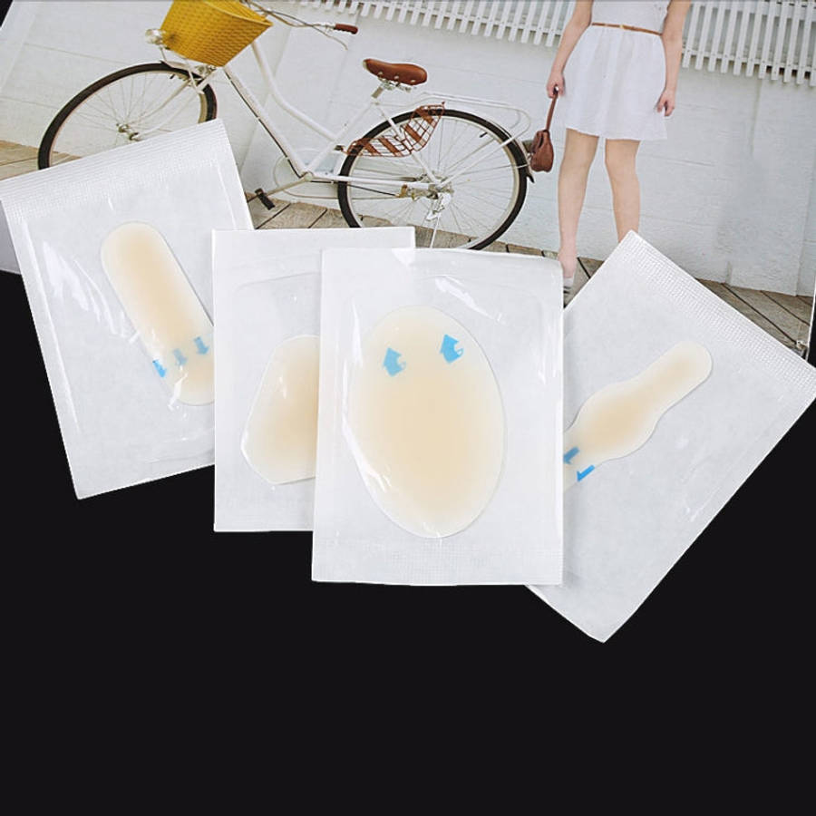 10 PCS Foot Care Skin Hydrogel Analgesic Plaster Blisters Slip Heel Protector Size: 28x69cm, Size...