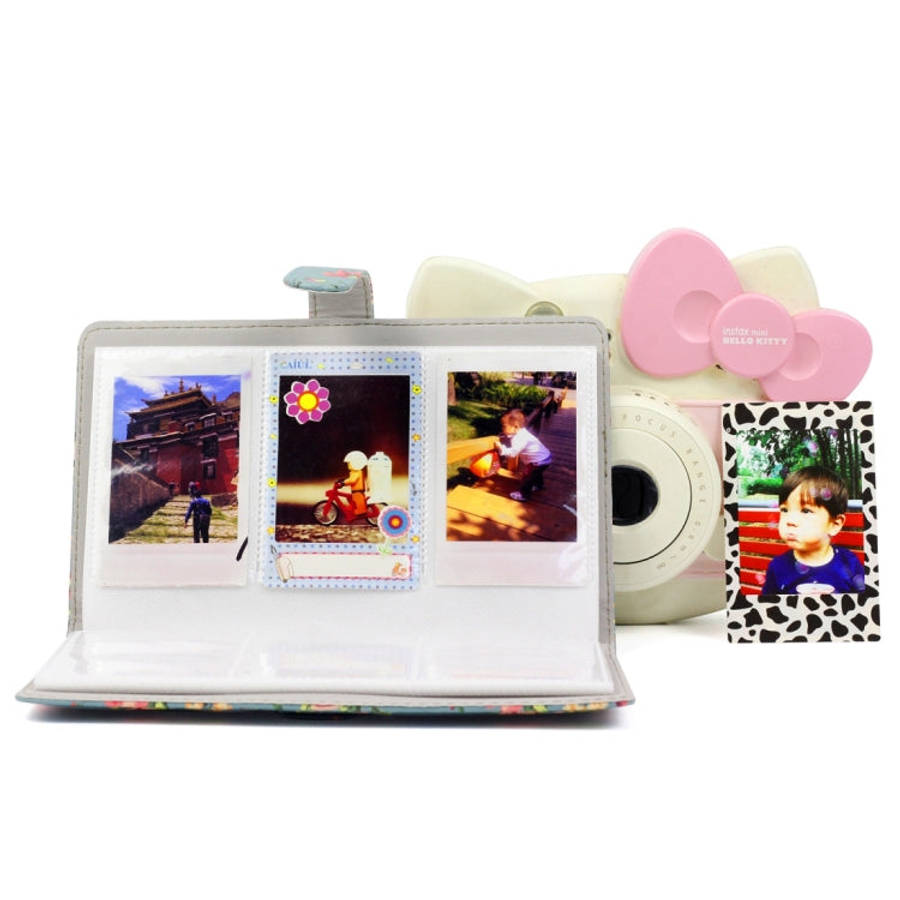 Rose Pattern 3 inch DIY PU Mini Creativity Insert Type 32 Pages Exquisite Photo Album for Polaroi...