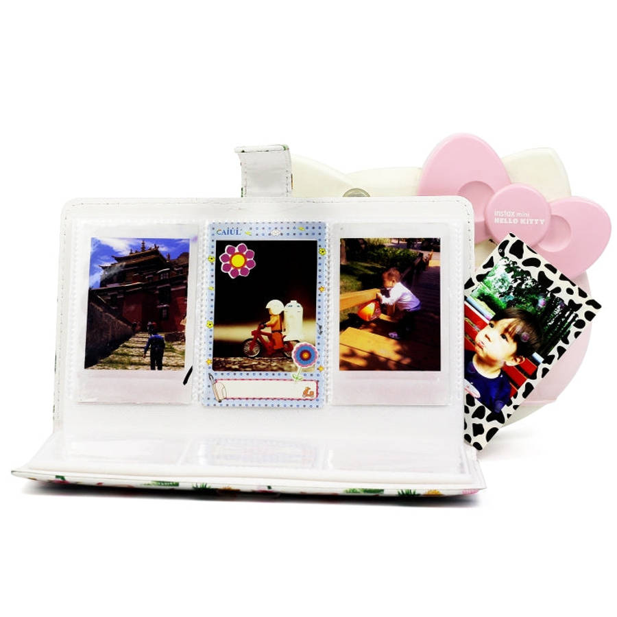 Flamingo Cactus Pattern 3 inch DIY PU Mini Creativity Insert Type 32 Pages Exquisite Photo Album ...