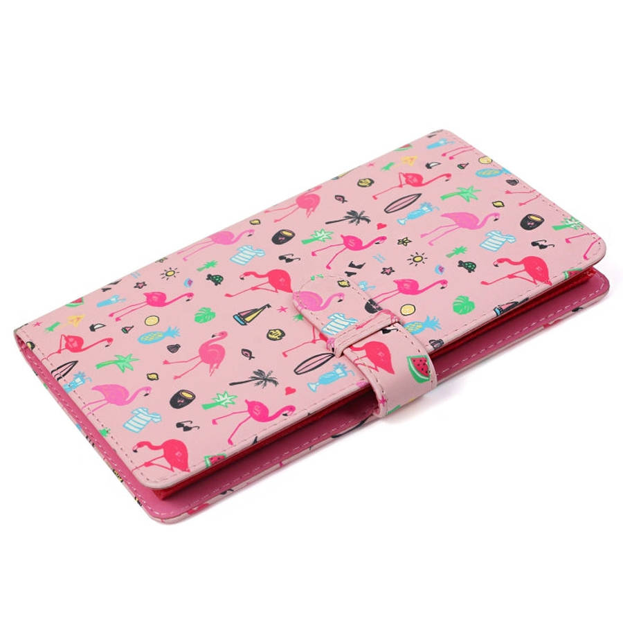 Pink Flamingo Pattern 3 inch DIY PU Mini Creativity Insert Type 32 Pages Exquisite Photo Album fo...