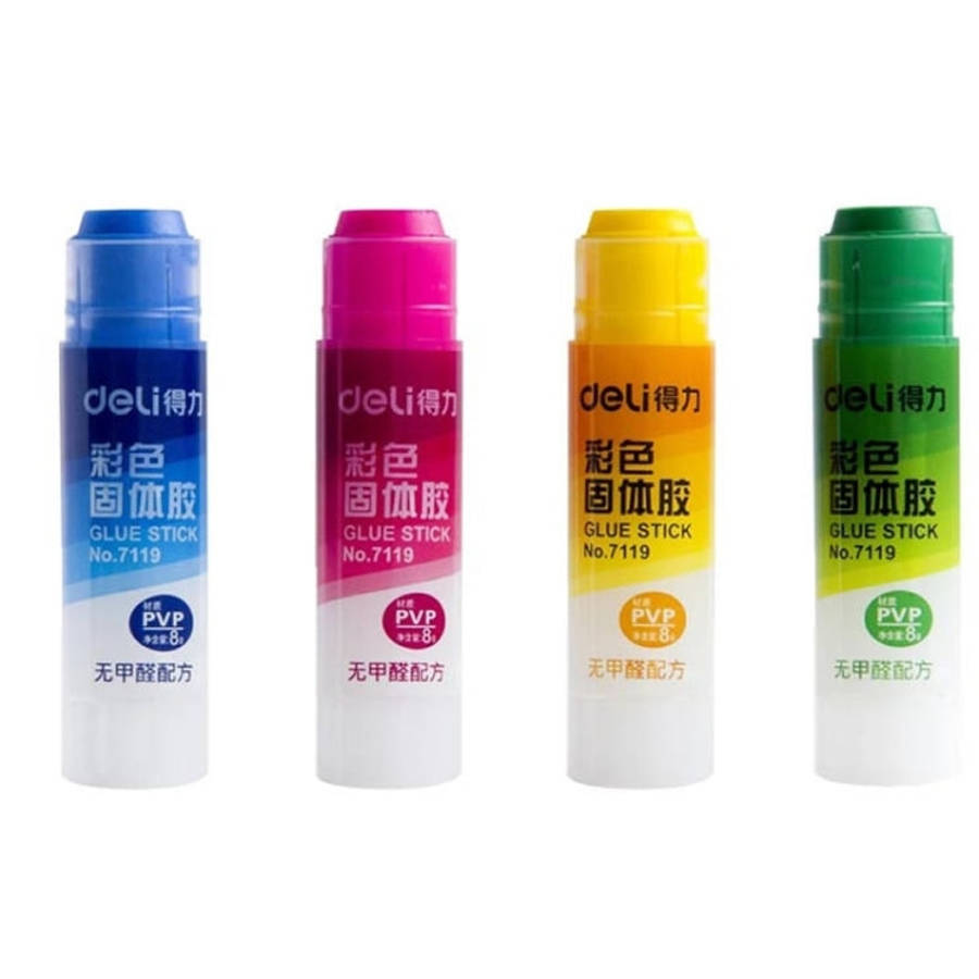 2 PCS School Supplies Solid Glue High Viscosity Color Without Formaldehyde Solid Glue, Random Col...