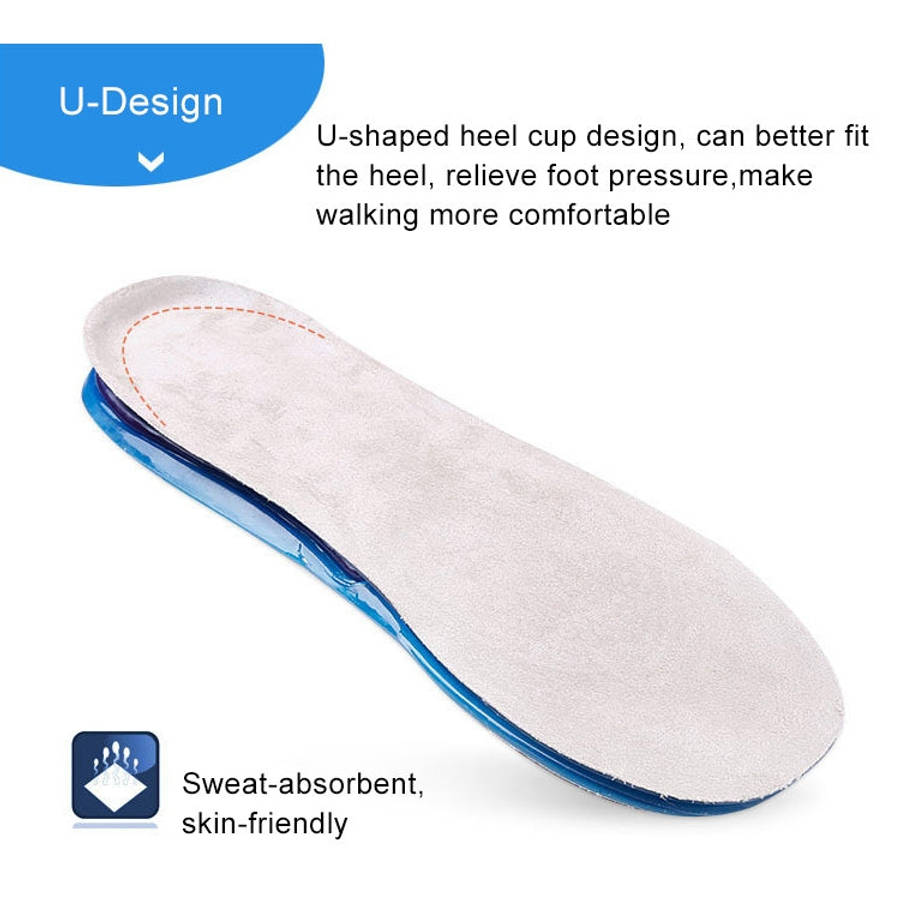 1 Pair Military Training Shock Resistance Sports Insoles Soft and Comfortable Stretch Thick Insol...