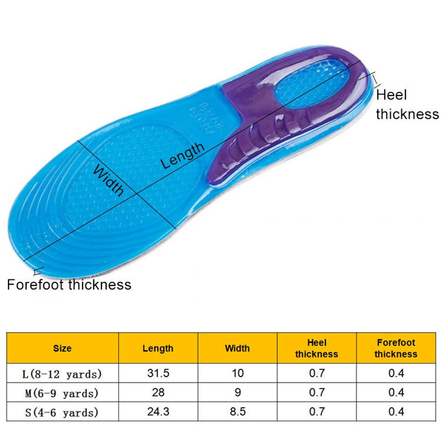1 Pair Military Training Shock Resistance Sports Insoles Soft and Comfortable Stretch Thick Insol...