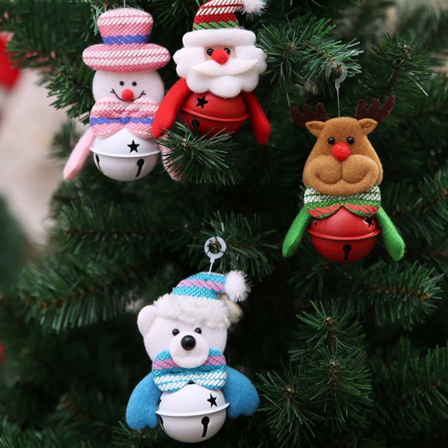 Christmas Tree Doll Bell Christmas Pendants Decorations, Random Style Delivery, Size: 11*7cm, Dol...