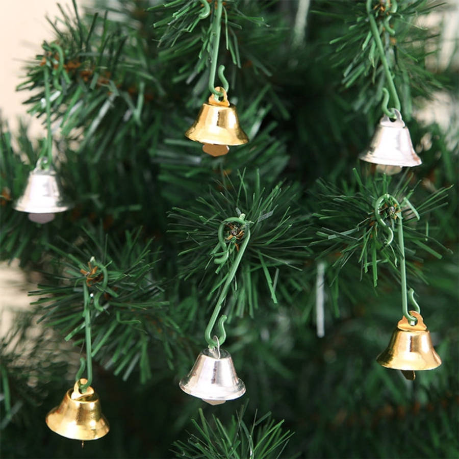 10 in 1 Christmas Decorating Christmas Tree Small Bells Decoration Supplies, Size: 2*2cm, Small B...