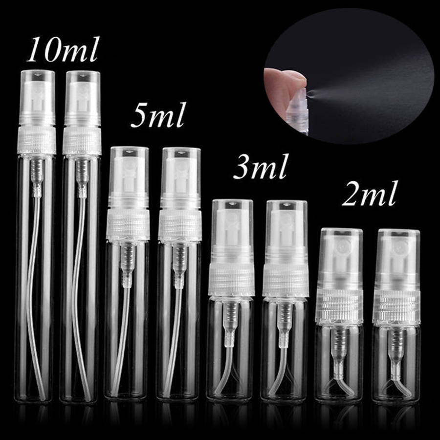 50 PCS Perfume Bottle Spray Bottle Perfume Bottle Empty Bottle, Capacity:5ML (Transparent), 5ML (...