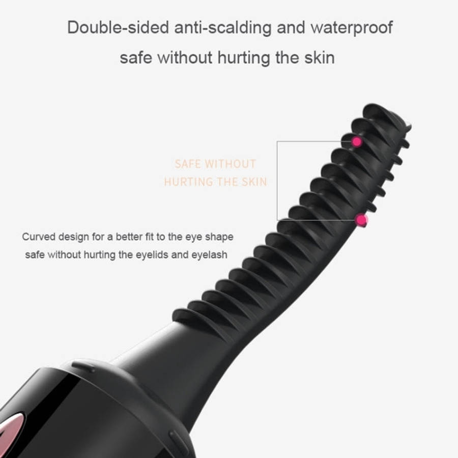 K-CU-S20 Portable Waterproof USB Charging Digital Display Perm Eyelash Curler, K-CU-S20(Black), K...