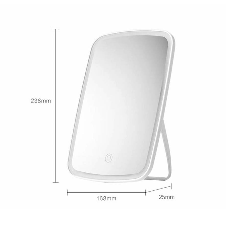 Original Xiaomi Youpin jordan&judy Single-sided Square Desktop LED Cosmetic Mirror, Single Color ...
