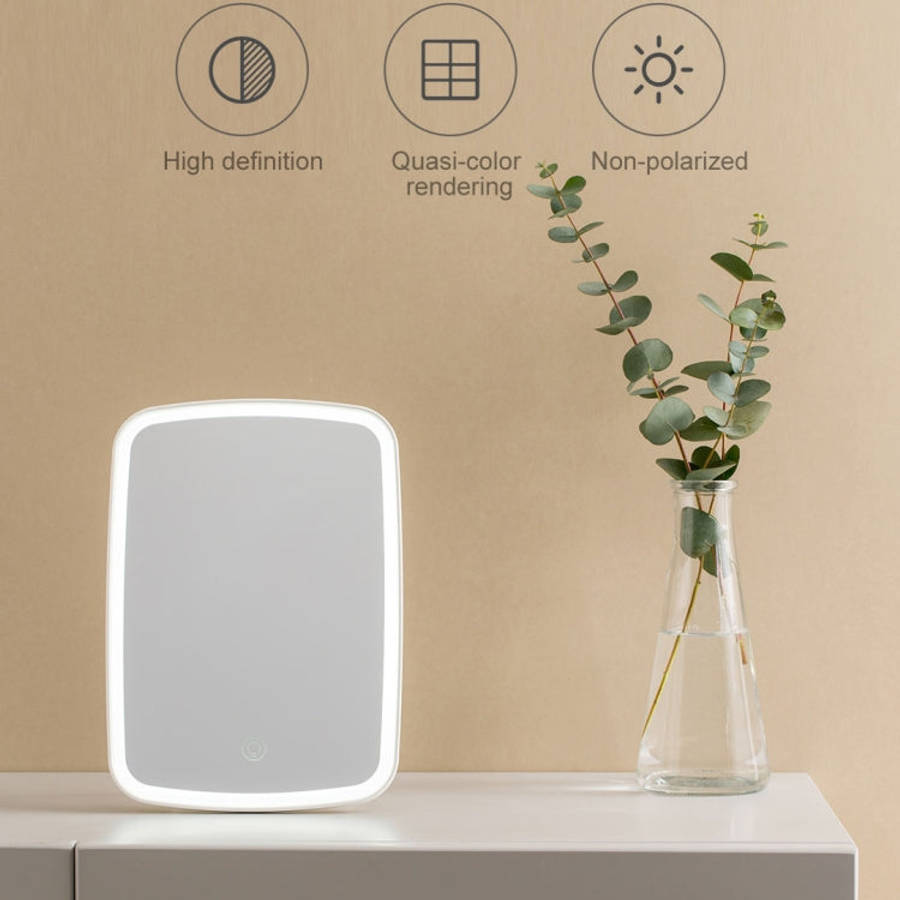 Original Xiaomi Youpin jordan&judy Single-sided Square Desktop LED Cosmetic Mirror, Single Color ...