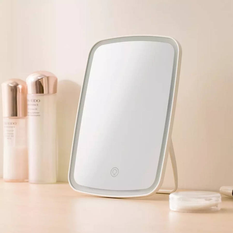Original Xiaomi Youpin jordan&judy Single-sided Square Desktop LED Cosmetic Mirror, Single Color ...