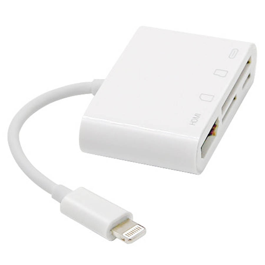 NK-103C 4 In 1 8 Pin to HDMI Multi-function Mobile Phone Converter Adapter, NK-103C
