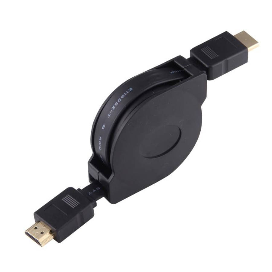1m HDMI Male to HDMI Male Retractable Video Audio Connector Adapter Cable with Mini HDMI & Micro ...