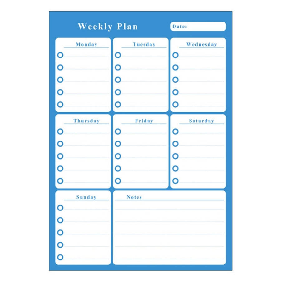 Magnetic Weekly Plan Refrigerator Magnet PET Magnetic Soft Whiteboard, Size: 29.7cm x 42cm, Weekl...