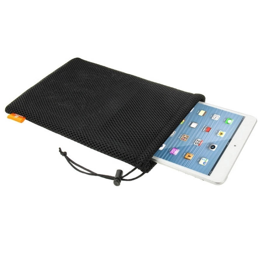 HAWEEL Nylon Mesh Drawstring Pouch Bag with Stay Cord for up to 7.9 inch Screen iPad and Tablet, ...