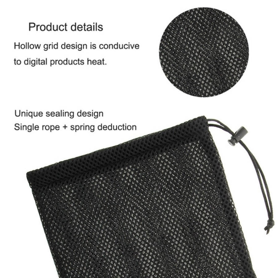 HAWEEL Nylon Mesh Drawstring Pouch Bag with Stay Cord for up to 7.9 inch Screen iPad and Tablet, ...