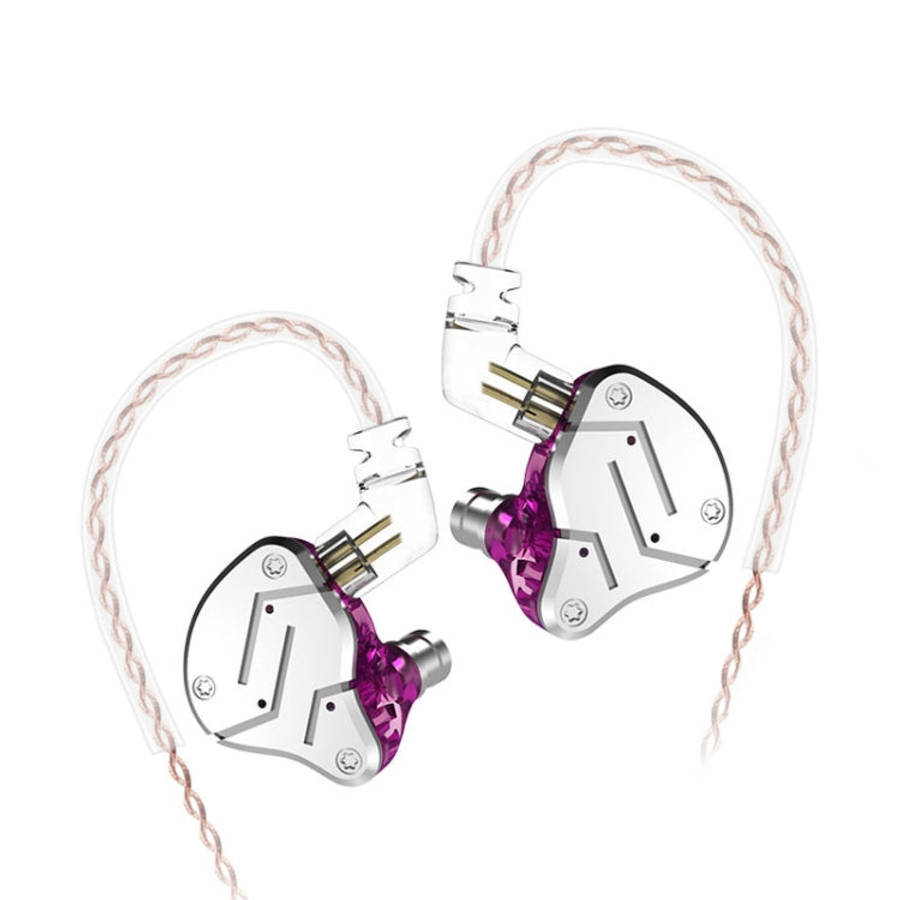 KZ ZSN Circle Iron Moving Iron Quad-core Wired Control In-ear Mega Bass HiFi Earphone without Mic...