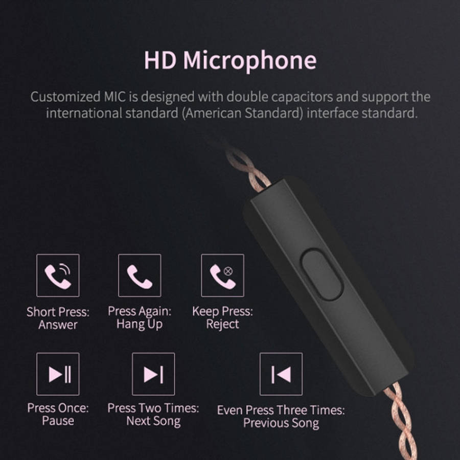 KZ ZSN Circle Iron Moving Iron Quad-core Wired Control In-ear Mega Bass HiFi Earphone without Mic...