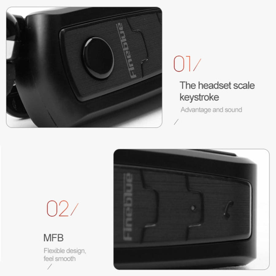Fineblue F910 CSR4.1 Retractable Cable Caller Vibration Reminder Anti-theft Bluetooth Headset
