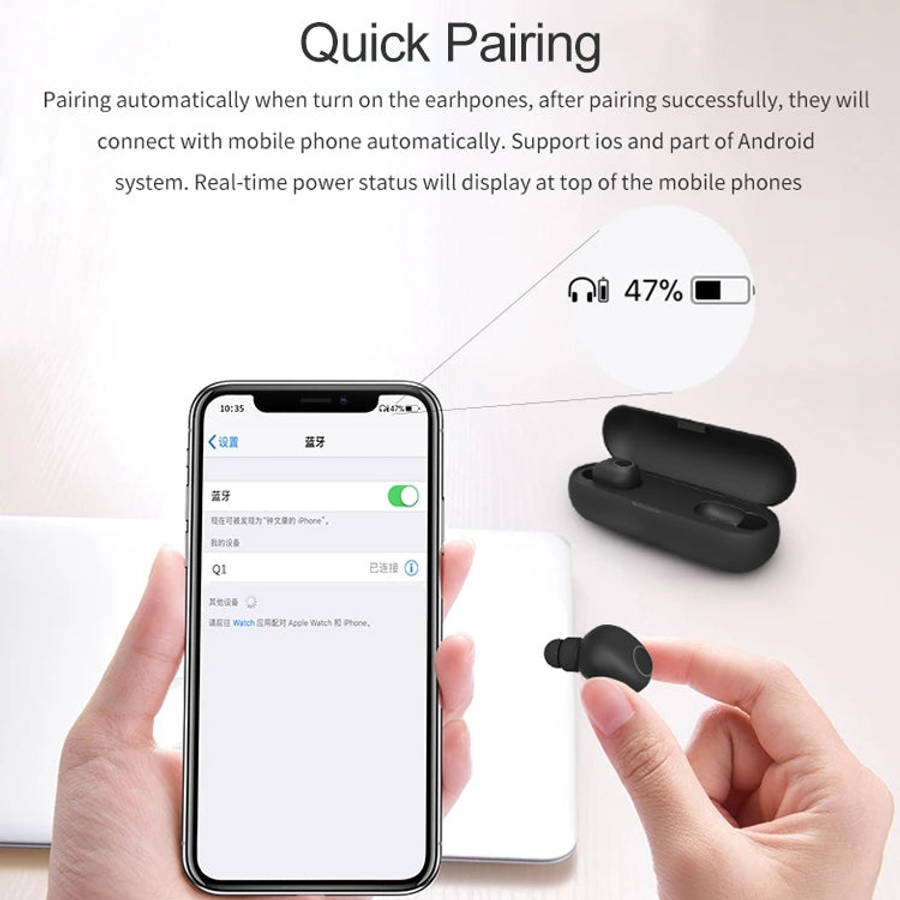 Q1 TWS Bluetooth 5.0 Binaural Stereo Wireless Sports Bluetooth Earphone