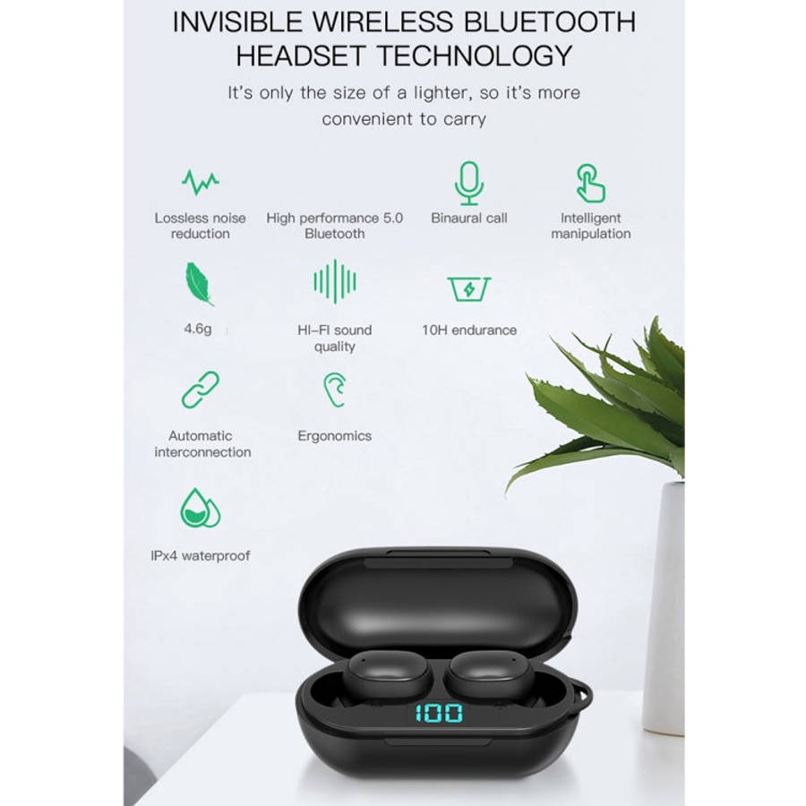 H6 TWS Bluetooth 5.0 Wireless Bluetooth Earphone with Digital Display & Charging Box, Support for...