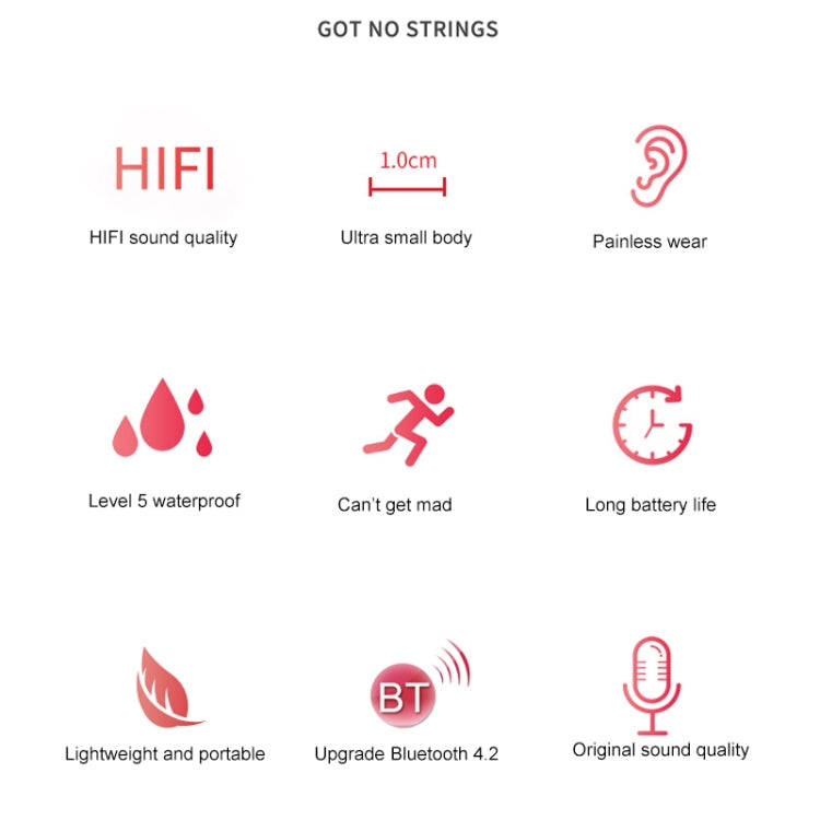 G02 Portable HIFI Bluetooth V4.2 Bluetooth Headphone