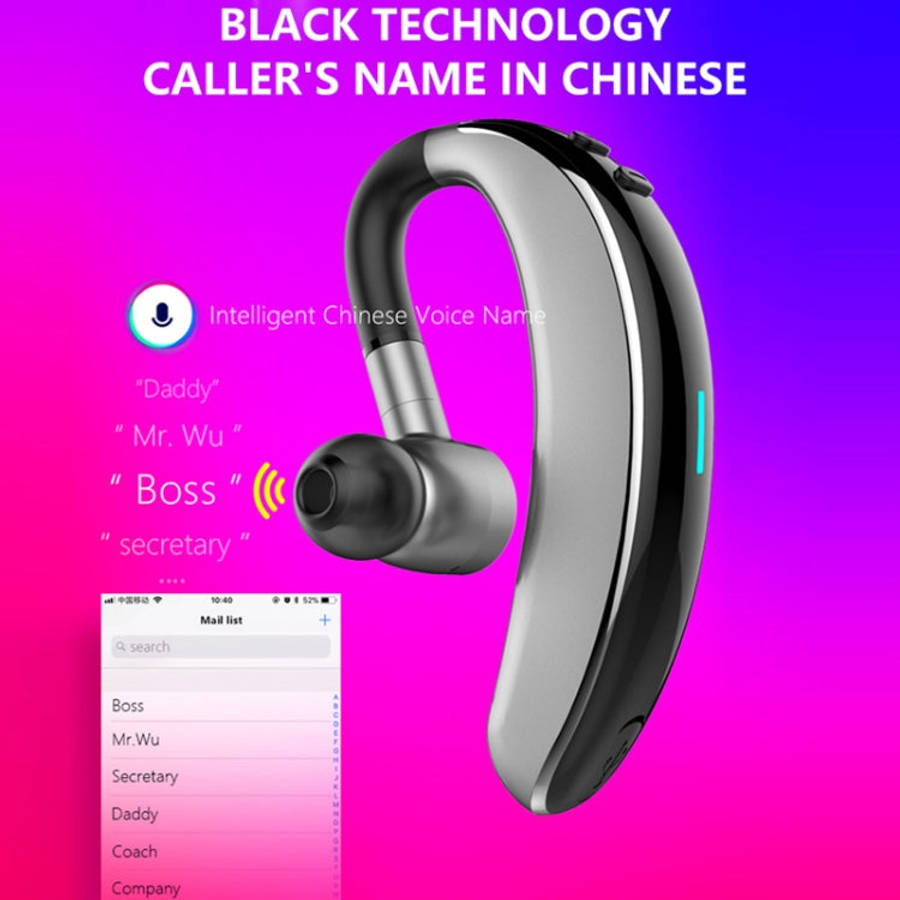 V7 Bluetooth 5.0 Business Style Wireless Stereo Sports Bluetooth Earphone, Support Inform Caller ...