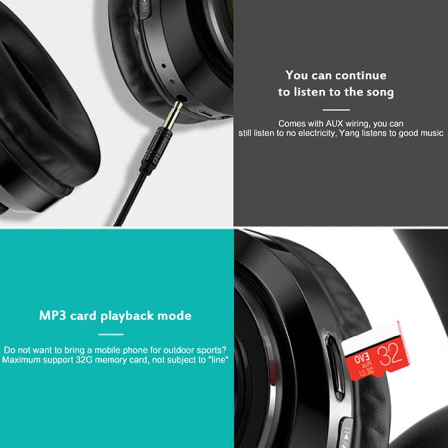B39 Wireless Bluetooth V5.0 Headset, B39 (Red), B39 (White), B39 (Black Red), B39 (Black)