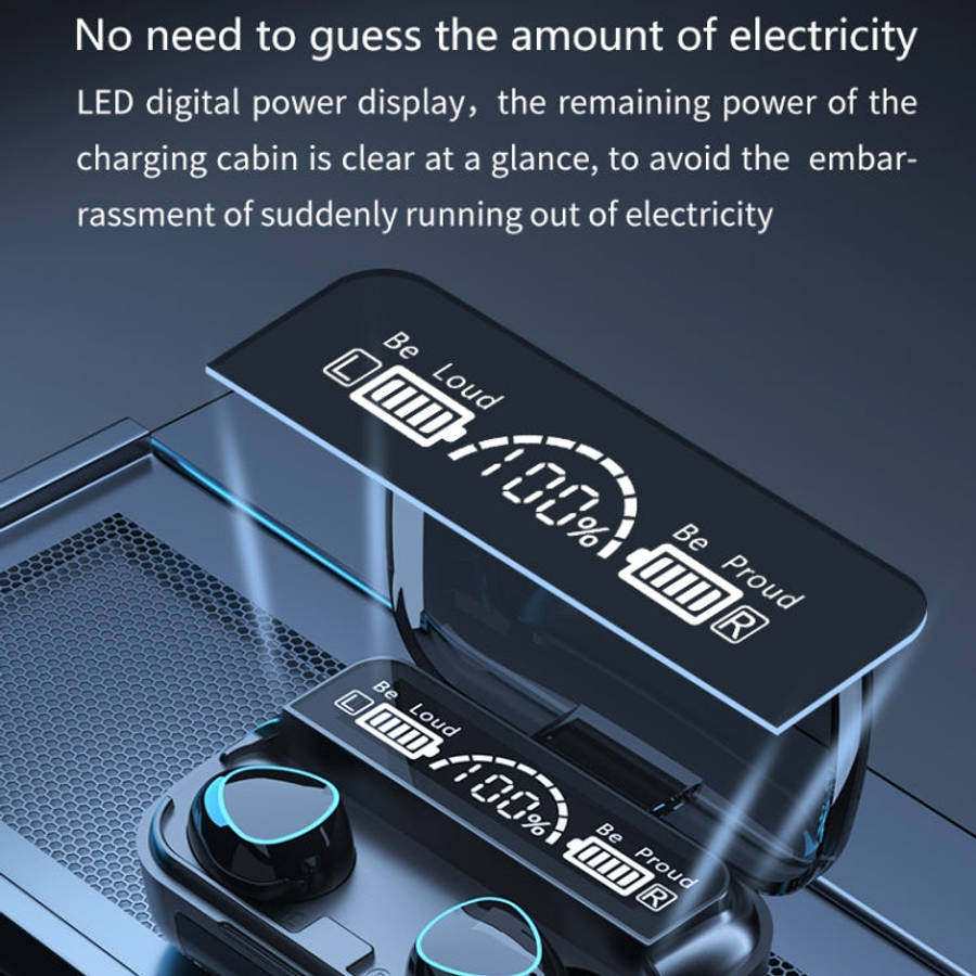 M10 Bluetooth 5.1 TWS Digital Display Wireless Bluetooth Earphone with Charging Box, Support Touc...