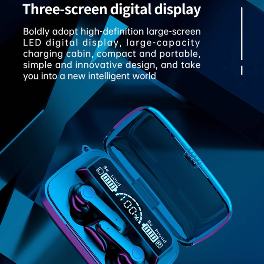 M19 Bluetooth 5.1 TWS Digital Display Wireless Bluetooth Earphone with Charging Box, Support Touc...