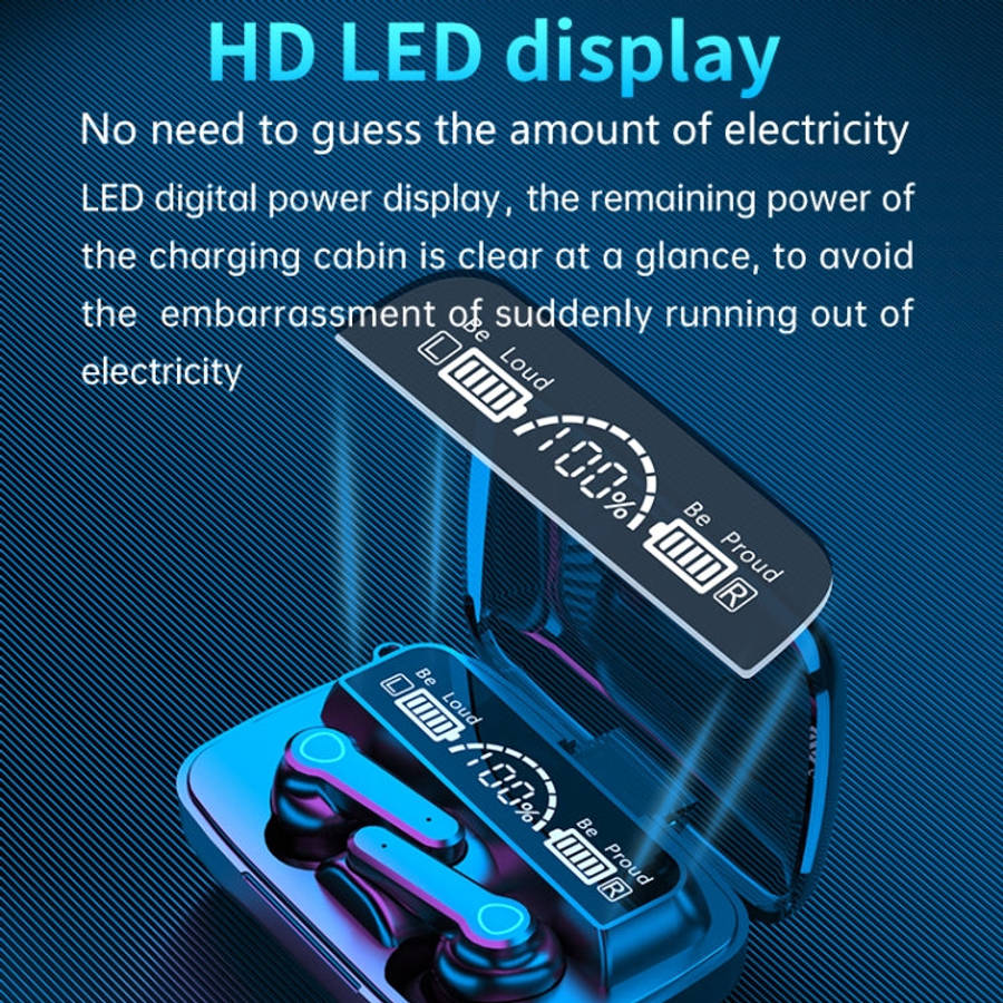 M19 Bluetooth 5.1 TWS Digital Display Wireless Bluetooth Earphone with Charging Box, Support Touc...