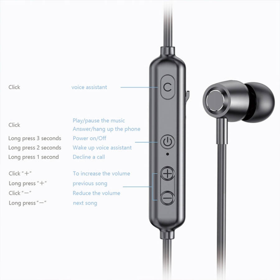 A10 Bluetooth 5.0 Neck-mounted Sport Wireless Bluetooth Earphone
