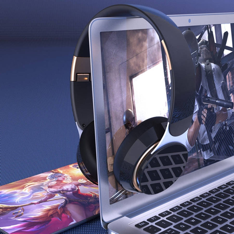 07S Folding Sports Computer Games Wireless Bluetooth V5.0 Headset with Mic