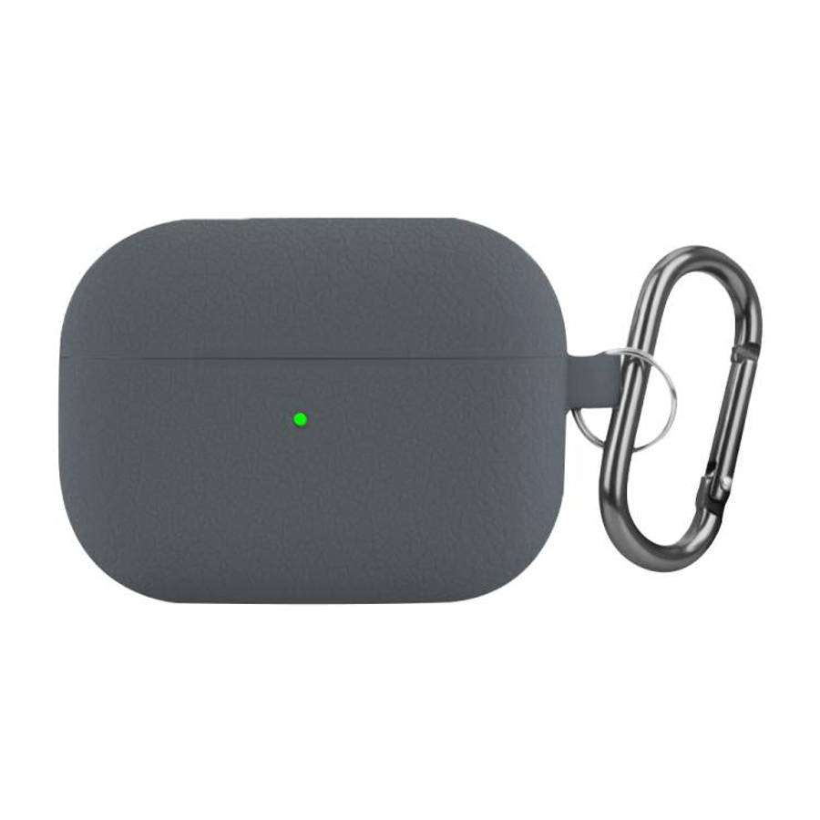For AirPods Pro Litchi Texture Silicone Wireless Earphone Protective Case