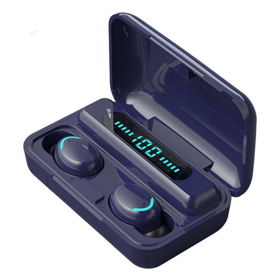 F9-5C Macaron Series Four-bar Breathing Light + Digital Display Noise Reduction Bluetooth Earphon...