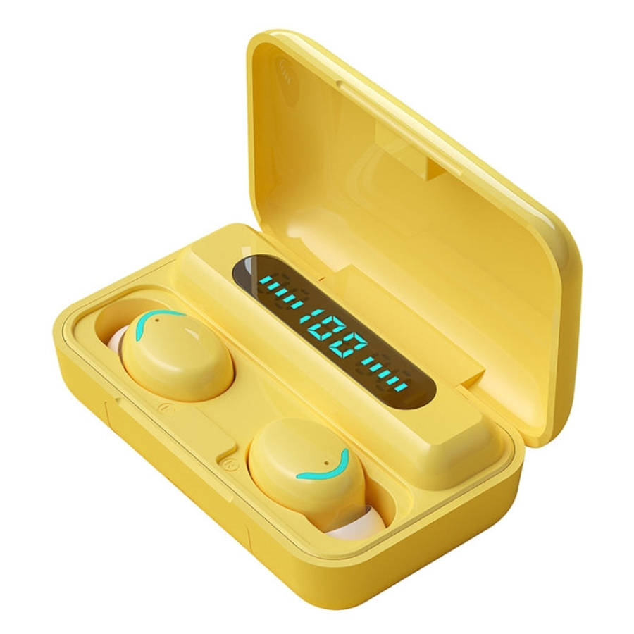 F9-5C Macaron Series Four-bar Breathing Light + Digital Display Noise Reduction Bluetooth Earphon...