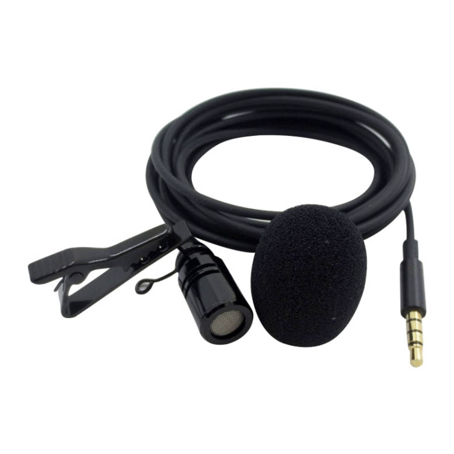 ZS0154 Recording Clip-on Collar Tie Mobile Phone Lavalier Microphone, Cable length: 2.5m, 2.5m