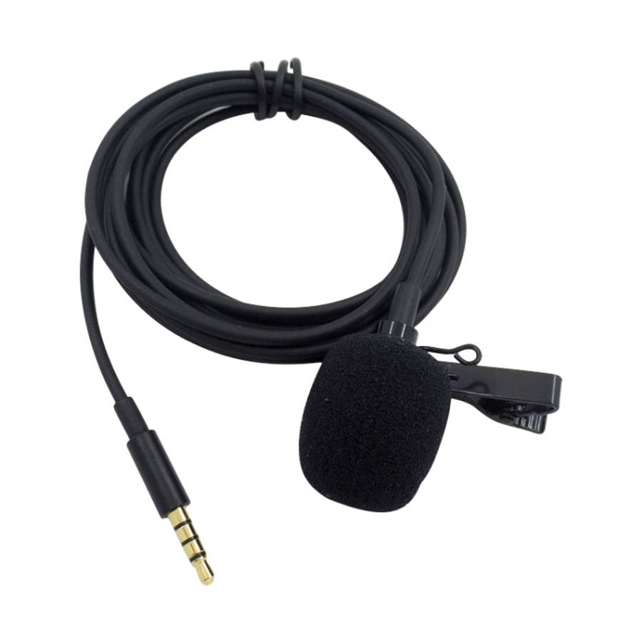 ZS0154 Recording Clip-on Collar Tie Mobile Phone Lavalier Microphone, Cable length: 2.5m, 2.5m
