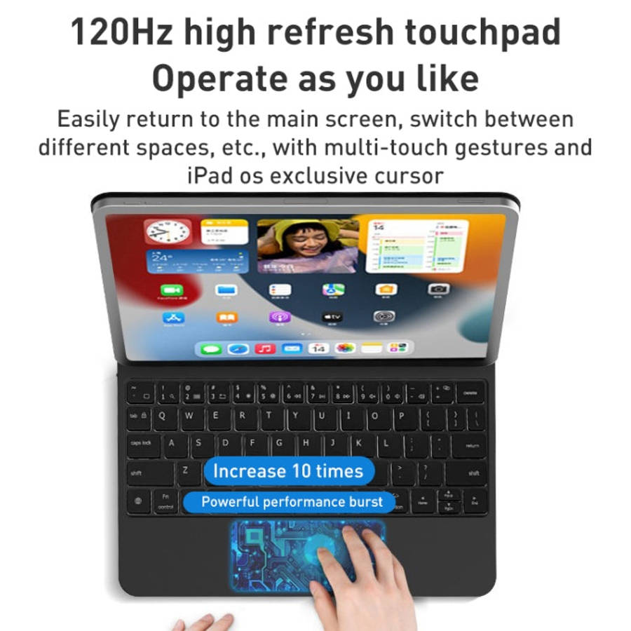 For iPad Air 2022 / 2020 T89 Magic Suspended Bluetooth Keyboard Leather Case, For iPad Air 2022 /...
