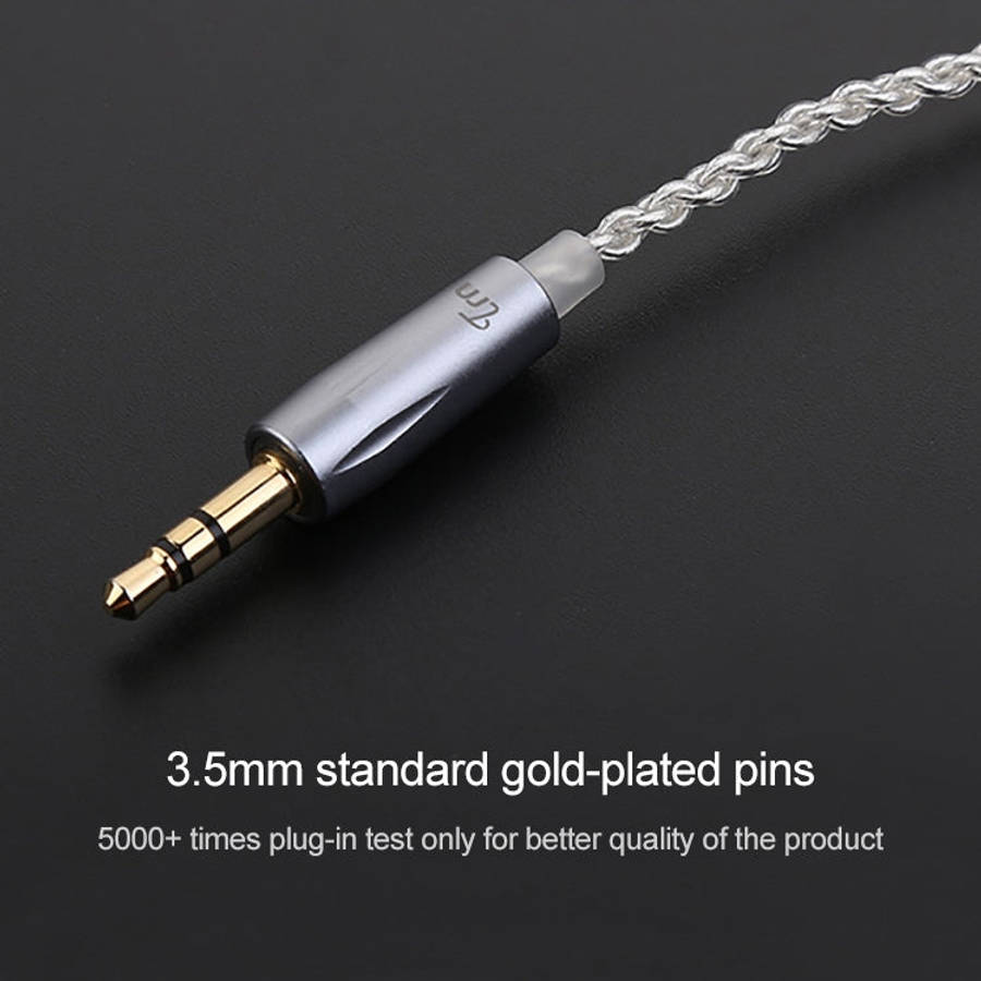 TRN Silver Plated Upgrade Cable Headphones Cable with A2DC Connection for TRN V10 V20 Earphone, A2DC