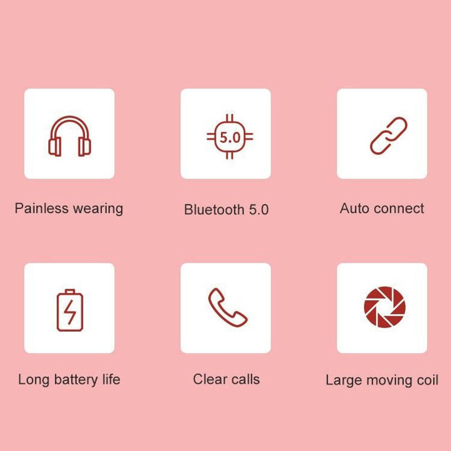 Y08 Hifi Sound Quality Macaron Bluetooth Headset, Supports Calling & TF Card & 3.5mm AUX