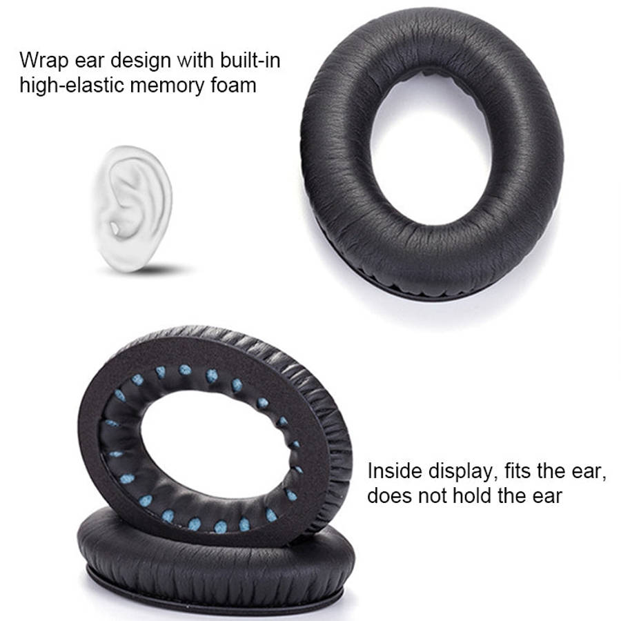 1 Pair Soft Earmuff Headphone Jacket with Sound Insulation Cotton for BOSE QC2 / QC15 / AE2 / QC25