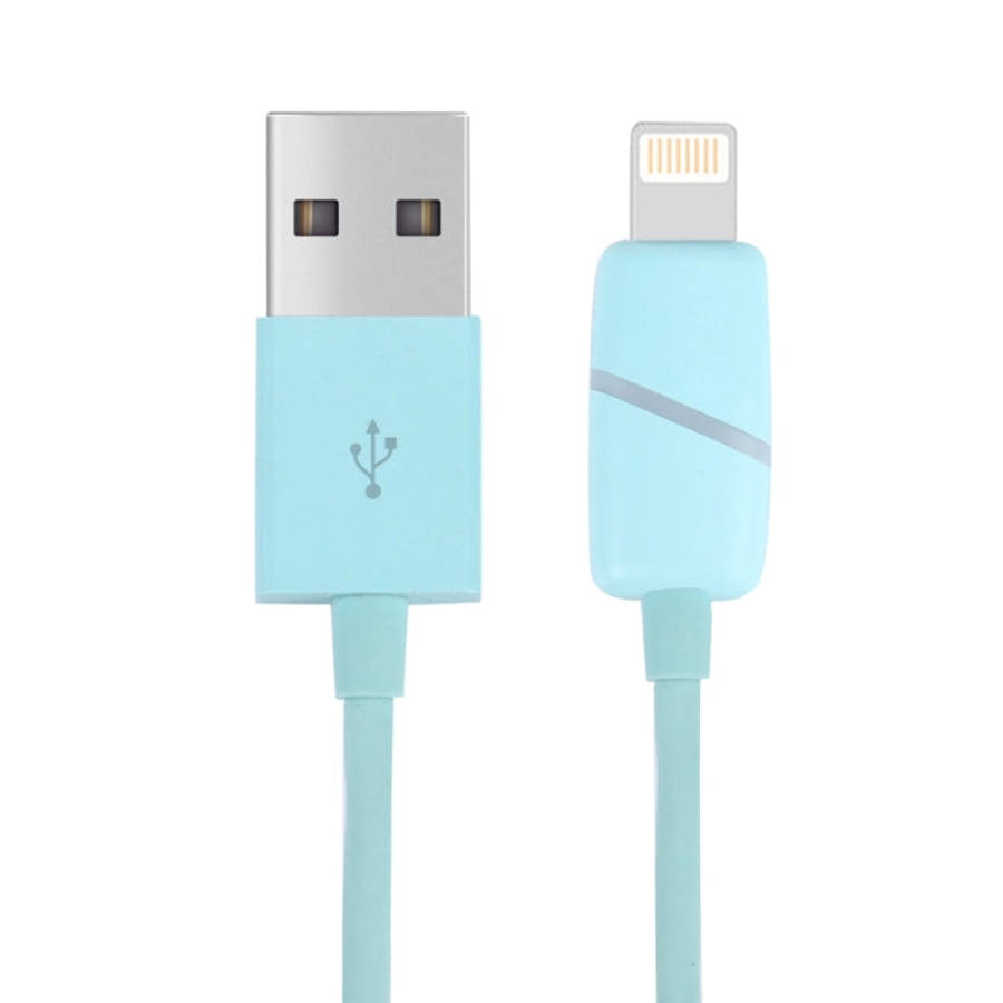 1m Circular Bobbin Gift Box Style 8 Pin to USB Data Sync Cable with Indicator for iPhone, iPad