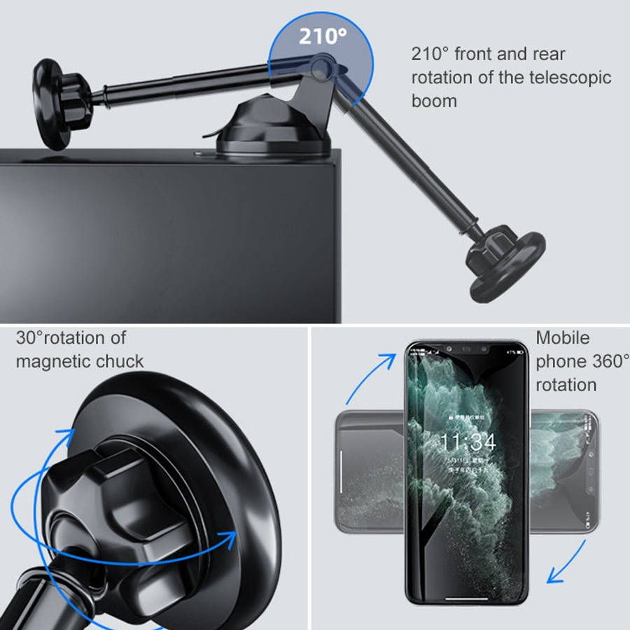 Universal Magnetic Retractable Rotating Car Mobile Phone Holder, Magnetic Retractable Rotating Ph...