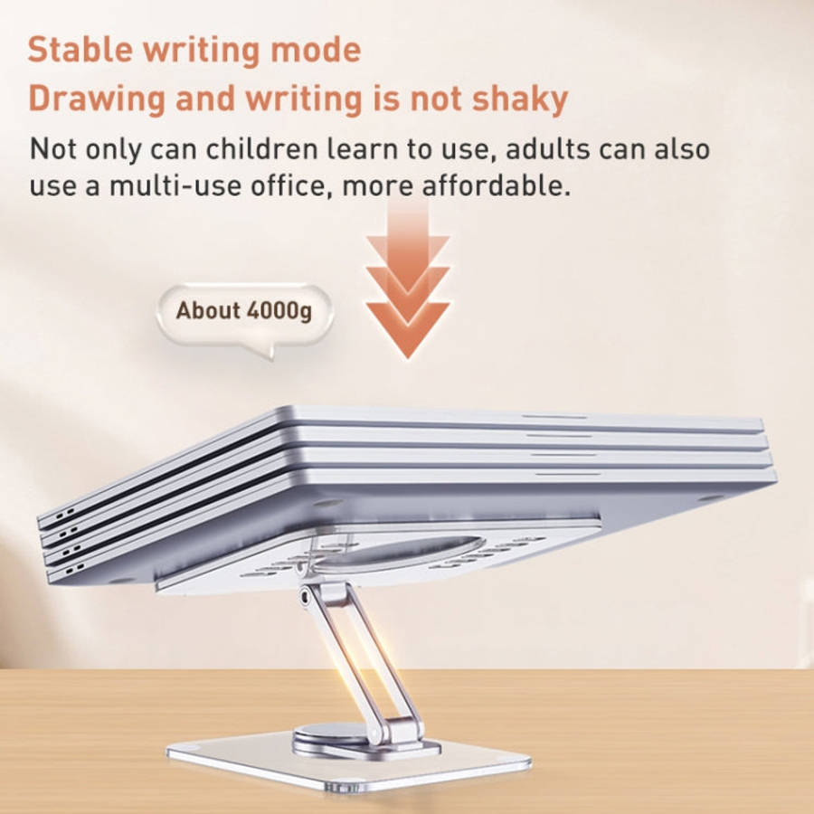 R-JUST T632 Acrylic 360 Degree Rotating Desktop Tablet Stand, T632 Tablet Stand (Transparent)