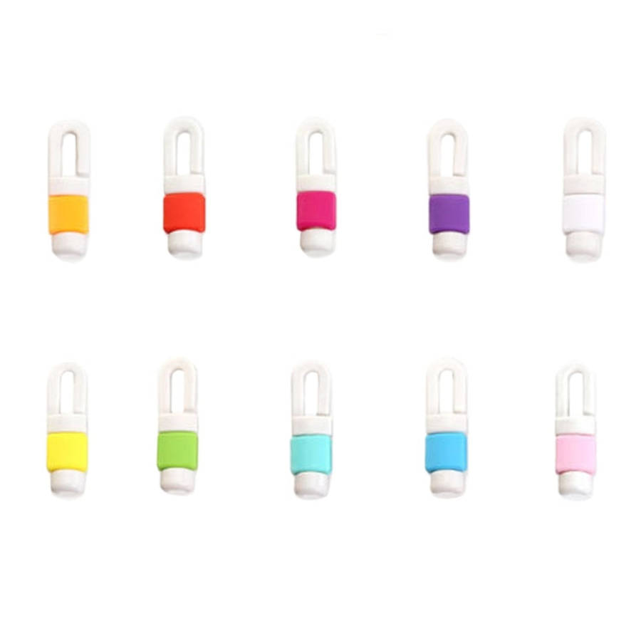 100 PCS Earphone Headphone Wire Cable Line Protective Cover Winder Cord Wrap Organizer, Random Co...