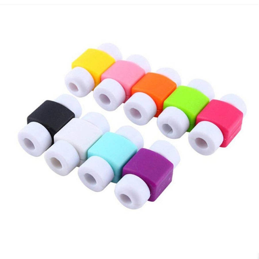 100 PCS Headphone Wire Data Cable Protection Cover Winder Cord Wrap Organizer, Random Color Deliv...